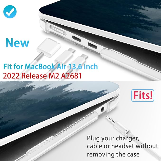 Mektron for 2025 M4 MacBook Air 13.6 Inch A3240 Case Fits 2023 A2681 M2 2024 - Image 2