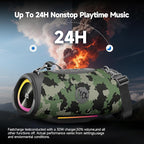 Portable Bluetooth Speaker 80W RMS, 120W Peak Loud Subwoofer Wireless Stereo - Image 6