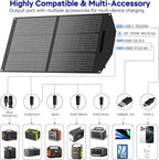 MARBERO 100W Portable Solar Panel 100 Watt Foldable Solar Panel Charger - Image 5