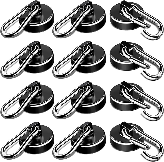 LOVIMAG Strong Magnetic Hooks, 70LBS Magnetic Hooks Heavy Duty Strong Neodymium by LOVIMAG