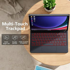 Magentic Keyboard Case for Samsung Galaxy Tab S10 FE/S9 FE 5G 10.9", Tab - Image 4