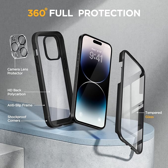 Miracase Glass Series Designed for iPhone 14 Pro Max Case 6.7 Inch, Upgrade - Image 2