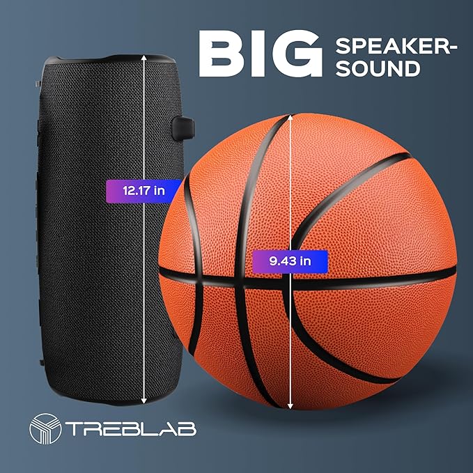TREBLAB Ultra Loud Wireless Speaker - 60W Stereo Sound - Image 11