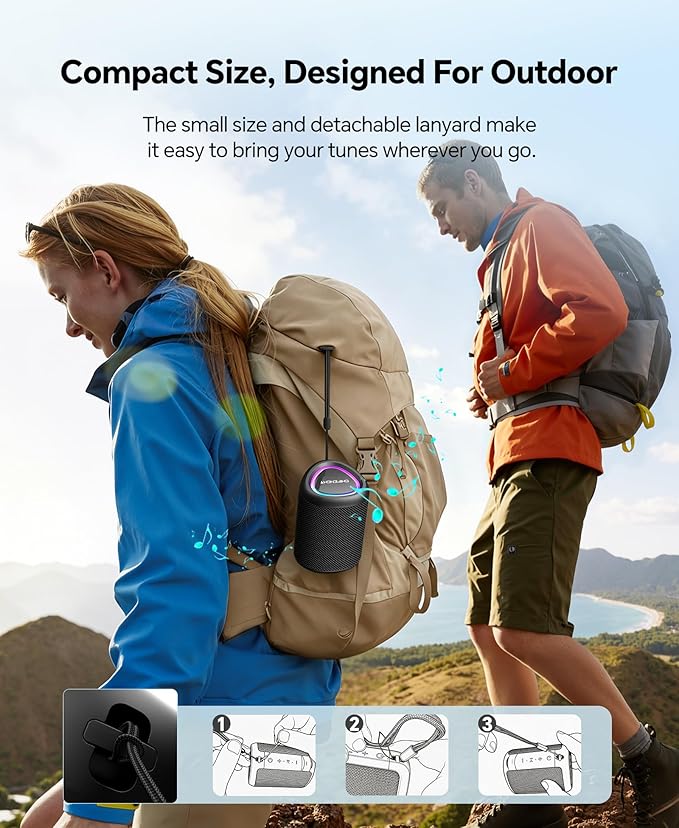 Portable Bluetooth Speaker Beach Essentials: Powerful Crystal Clear - Image 4