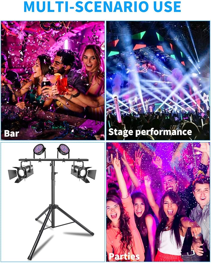 DJ Lights Stand, Heavy Duty DJ Stand 1 Pack, Portable Par Can Tripod Stage - Image 7