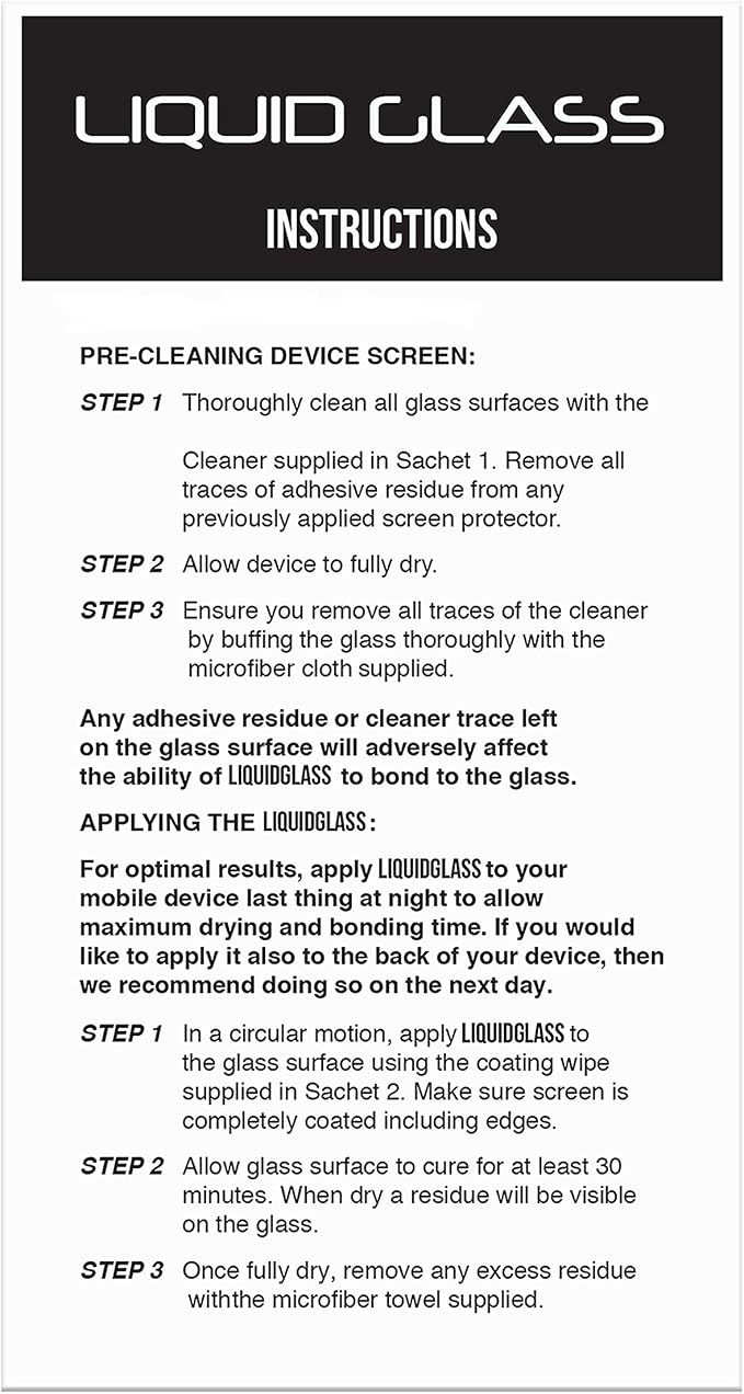 LUVVITT Liquid Glass Screen Protector Scratch and Shatter Resistant Wipe On - Image 4