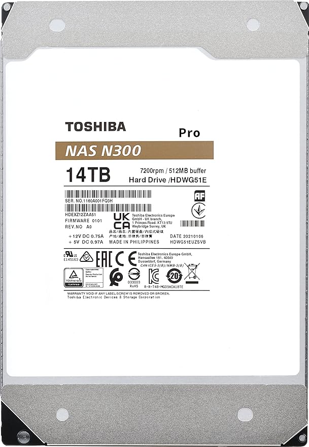 Toshiba N300 PRO 14TB Large-Sized Business NAS 3.5-Inch Internal Hard Drive - Image 6