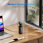 160W Fast Charging Station, TenTrend Power Strip Tower Surge Protector - Image 5