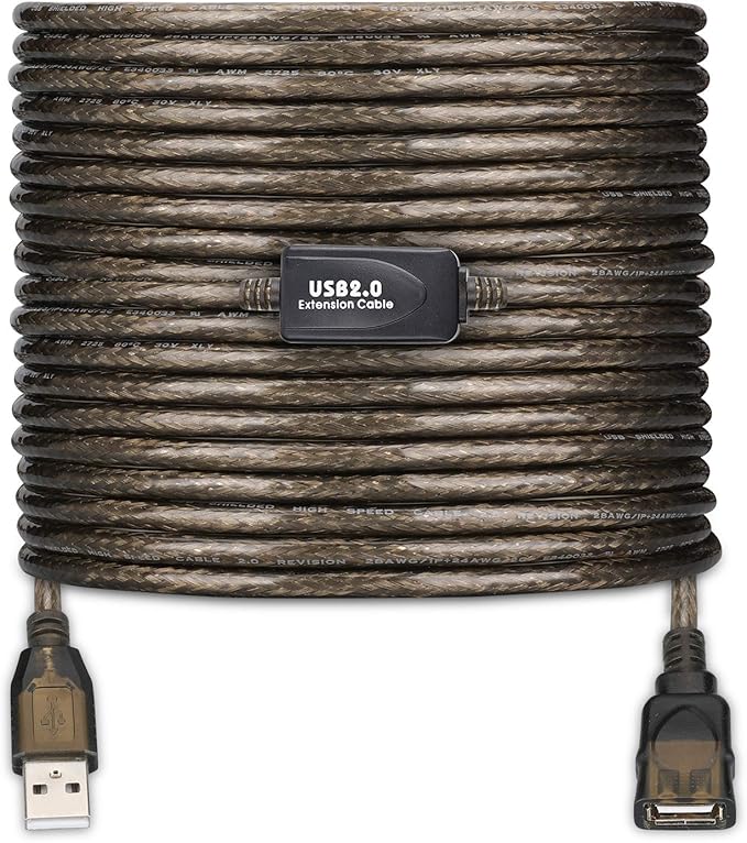 LDKCOK USB 2.0 Type A Male to A Female Active Repeater Extension Cable 50ft by LDKCOK