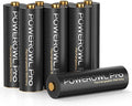 POWEROWL Gold-top Rechargeable AA Batteries PRO, High Capacity 2800mAh by POWEROWL