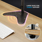 Mount-It! Dual Monitor Stand, Premium Adjustable Desk Mount - Image 5