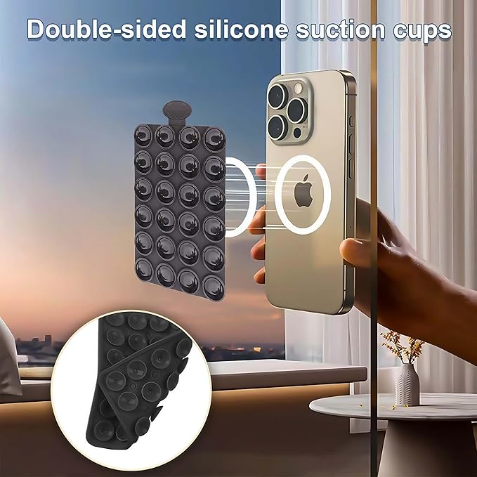 3-Pcs Double-Sided Suction Phone Mount, Sticky Phone Grip - Image 5