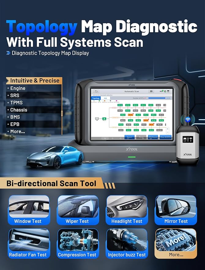 XTOOL IP919 PRO Scan Tool, ECU Programming Car OBD2 Scanner - Image 3