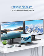 MacBook Pro Docking Station Dual Monitor MacBook Pro HDMI Adapter, 9 in 1 USB C - Image 3