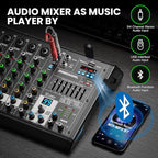 8 Channel Audio Interface DJ Mixing Sound Board 16 DSP Digital Effects - Image 3