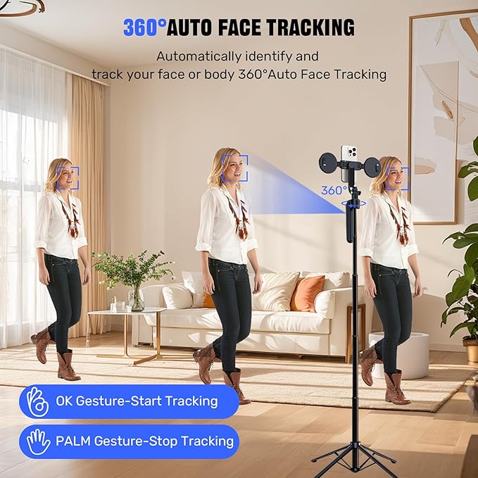 Auto Face Tracking Selfie Stick Tripod - Image 2