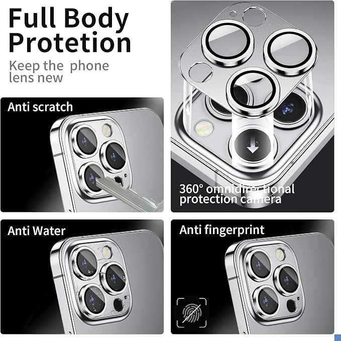 Camera Lens Protector for iPhone 14 Pro/iPhone 14 Pro Max, Alloy Metal Camera - Image 2