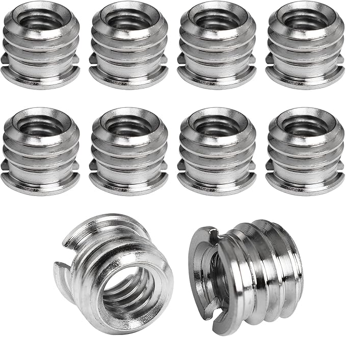 1/4"-20 Female to 3/8"-16 Male Tripod Thread Adapter LUORNG 10PCS Standard by LUORNG