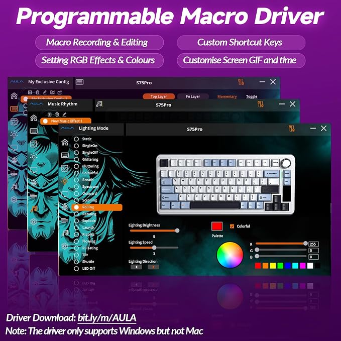 AULA S75 PRO Wireless Mechanical Keyboard - Image 8