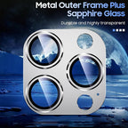 Uyiton Compatible with iPhone 15 Pro/iPhone 15 Pro Max Camera Lens Protector - Image 3