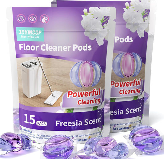 JOYMOOP Floor Cleaner for Mopping, 30 PCS Mopping Solution, Hardwood Floor Cleaner, Works Perfectly with Mop Bucket
