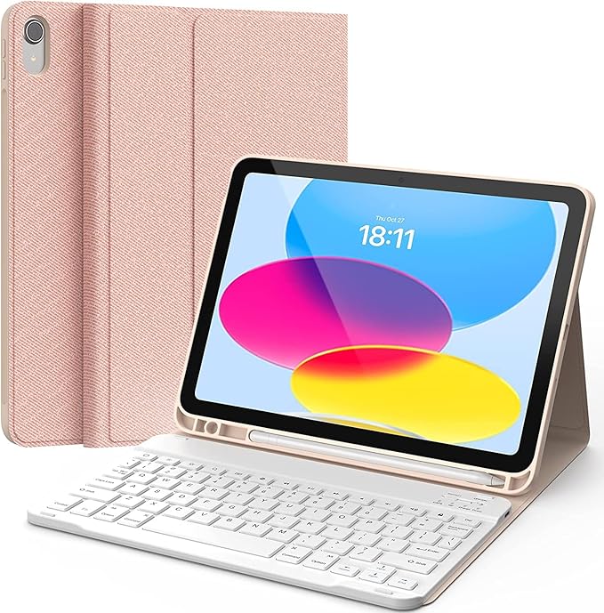 CHESONA Keyboard Case for iPad 11th/10th Generation, Detachable Wireless by CHESONA