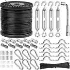 Belio String Light Hanging Kit, Stainless Steel Cable by Belio