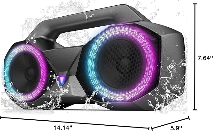 KMAG Bluetooth Speaker Wireless, 80W Loud Speaker - Image 9