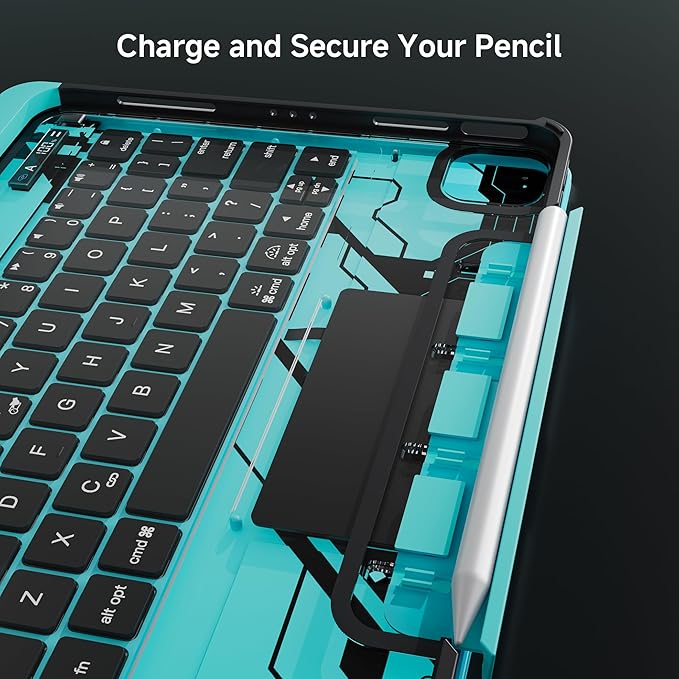 iPad Keyboard Case for iPad 10th Gen & 11th, Magic Wireless Keyboard - Image 7