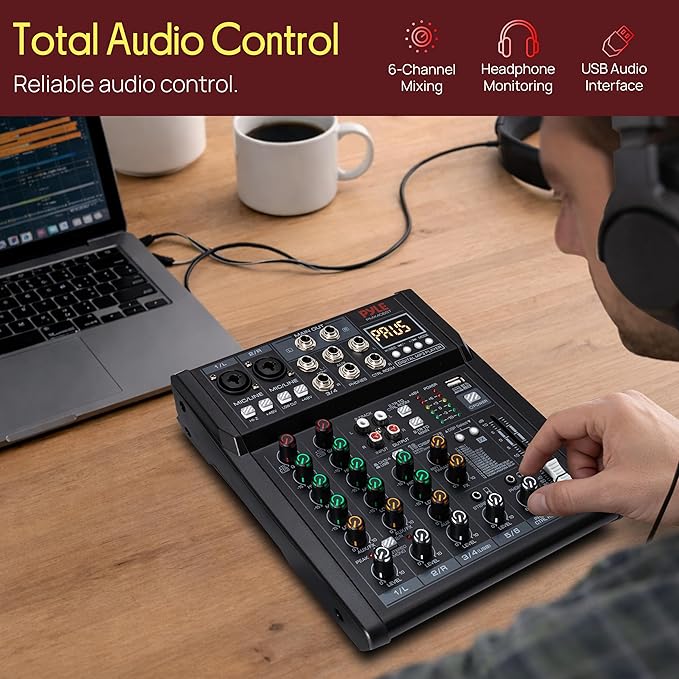 Pyle 6 Channel Studio Mixer - Image 2