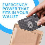 AquaVault ChargeCard – Ultra Slim Emergency Power Bank – Fits in Wallet – USB-C - Image 2