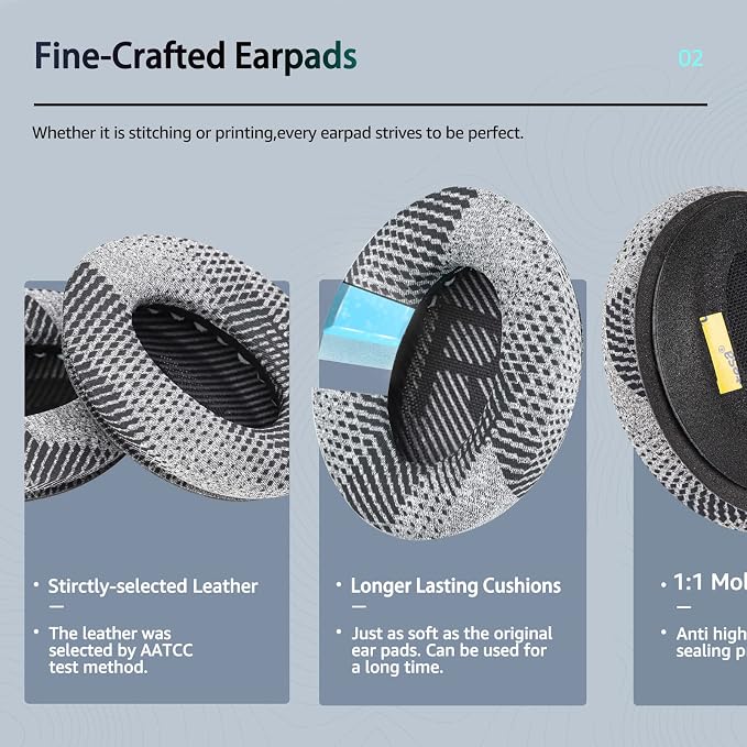 Cooling-Gel QuietComfort 35 / QC35 ii Replacement Ear Pads - Image 4