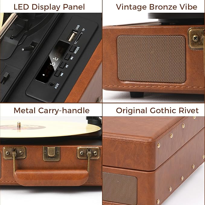 Portable Vinyl Record Player - Image 7
