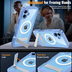 360° Protection Magnetic for iPhone 16 Case Built-in 9H Privacy Screen - Image 3