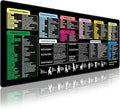 Linoows Excel Shortcut Keys Mouse Pad, Extra Large 31.5 x 11.8 Inch Gaming by LINOOWS