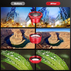 External Lens for Mobile Phone 3-in-1 Fisheye Macro Wide Angle Lens - Image 6