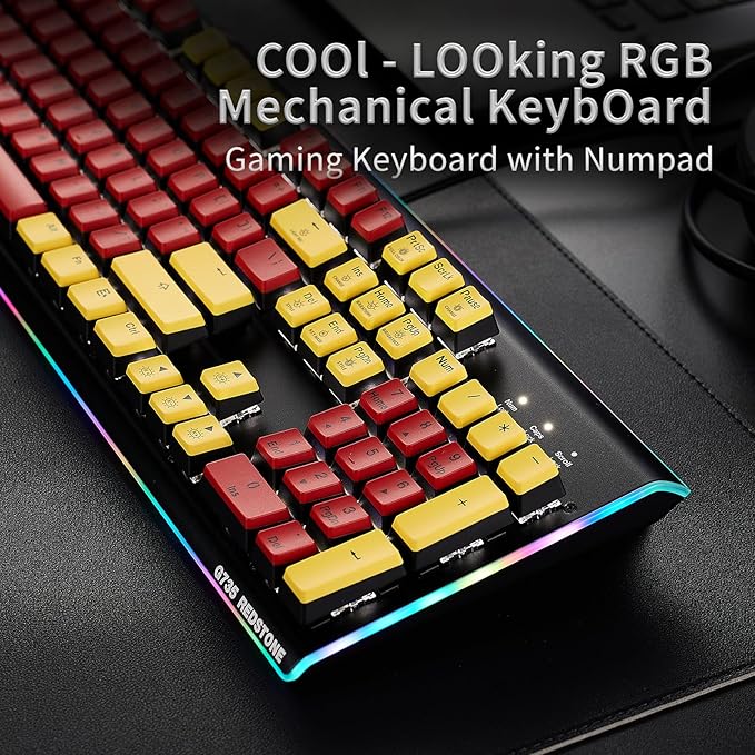 Hexgears GK735 Wired Mechanical Gaming Keyboard, Hot-Swappable Full-Size - Image 3