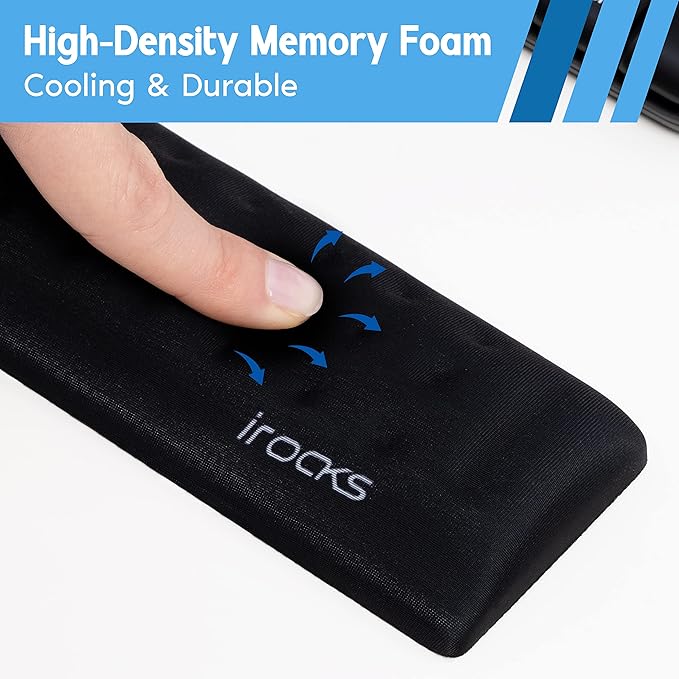 i-Rocks Memory Foam Keyboard Wrist Rest - Image 5