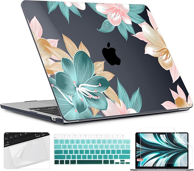 TWOLSKOO for M4 MacBook Air 13.6 inch Case 2025-2022 Release M4 A3240 M3 A3113 by TWOLSKOO