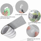 Extra Wide 4” X 197” Window Screen Repair Tape Kit, Strong Adhesive Fiberglass - Image 6