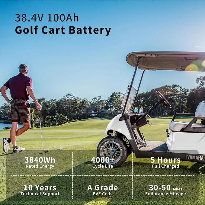 OKMO 36V 100AH Golf Cart Lifepo4 Lithium Battery - Image 2