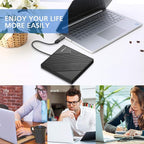 Amicool External DVD Drive USB 3.0 USB C CD Burner CD/DVD +/-RW Optical Drive - Image 7