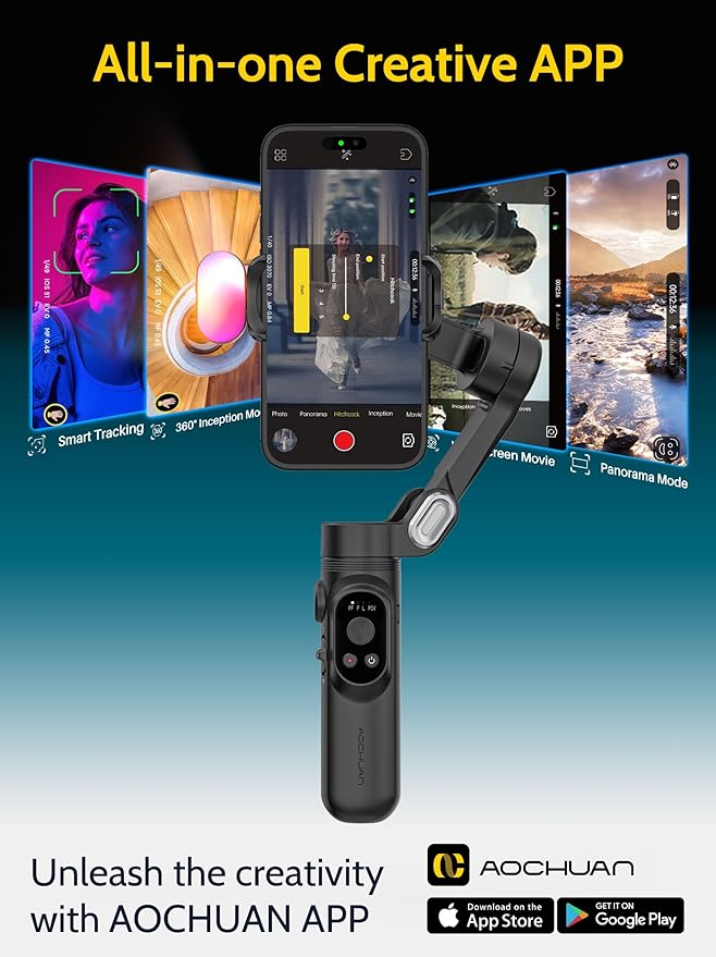 Handheld Gimbal Stabilizer for iPhone 15/14 Android Phone 3-axis Phone - Image 5