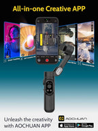 Handheld Gimbal Stabilizer for iPhone 15/14 Android Phone 3-axis Phone - Image 5