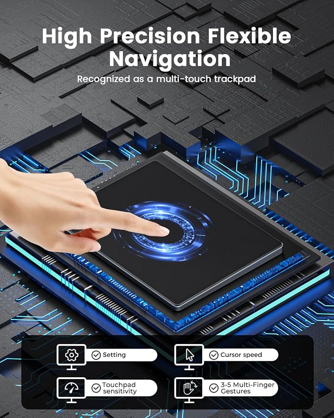 seenda Trackpad, Upgrade Smooth Glass Surface - Image 6
