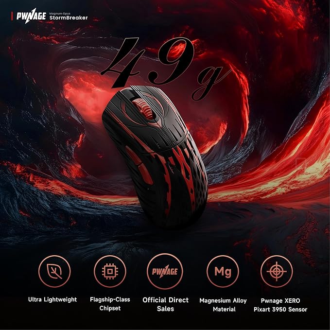 PWNAGE Stormbreaker v3 Wireless Magnesium Gaming Mouse 8kHz - Image 2
