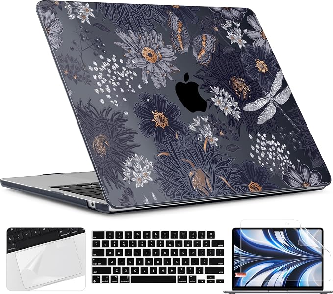 TWOLSKOO for M4 MacBook Air 13.6 inch Case 2025-2022 Release M4 A3240 M3 A3113 by TWOLSKOO