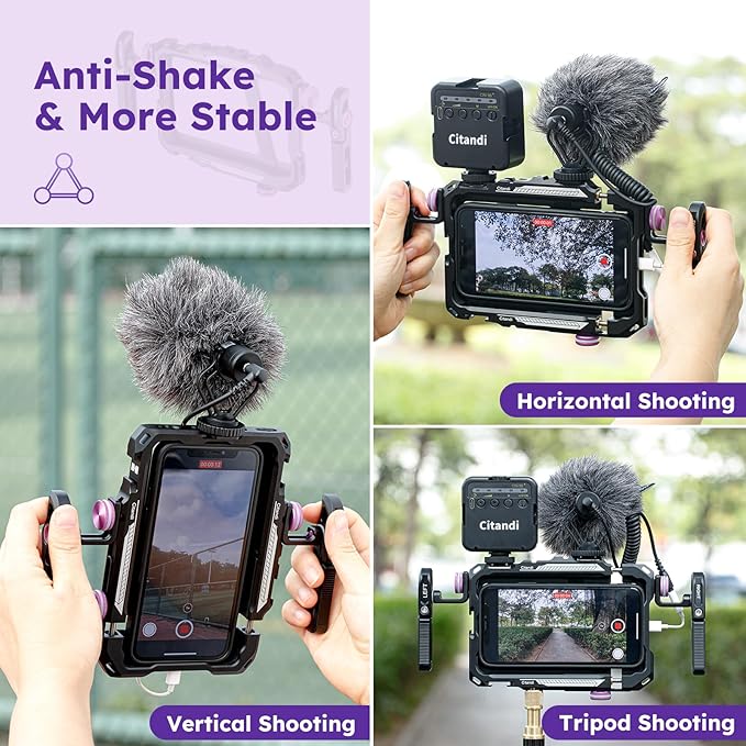 Universal Smartphone Filmmaking Stabilizer, Phone Cage - Image 3