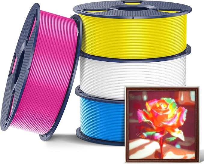 SUNLU CMYK PETG Printing Filament 1.75mm 4kg Bundle, Compatible by SUNLU