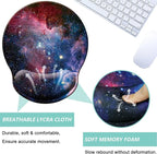 Mouse Pad with Wrist Support, Ergonomic Mouse Pad with Memory Foam Wrist Rest - Image 3